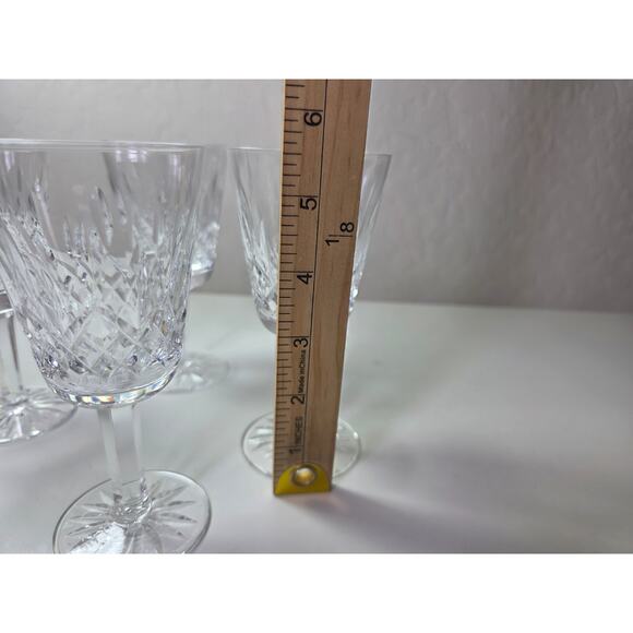 WATERFORD CRYSTAL White Wine 5.5" Glasses Set of 6 with Box - Picture 5 of 9